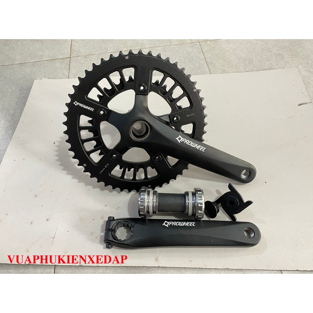 Đùi đĩa trục rỗng nhôm Prowheel 2 tầng 50-34T Xe đạp thể thao | Shopee ...