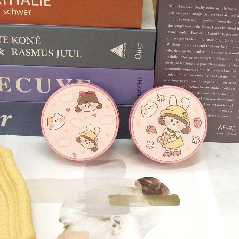 khay 6 Ô đựng lens Mèo kitty Hồng  và Kitty Xanh Muneyes