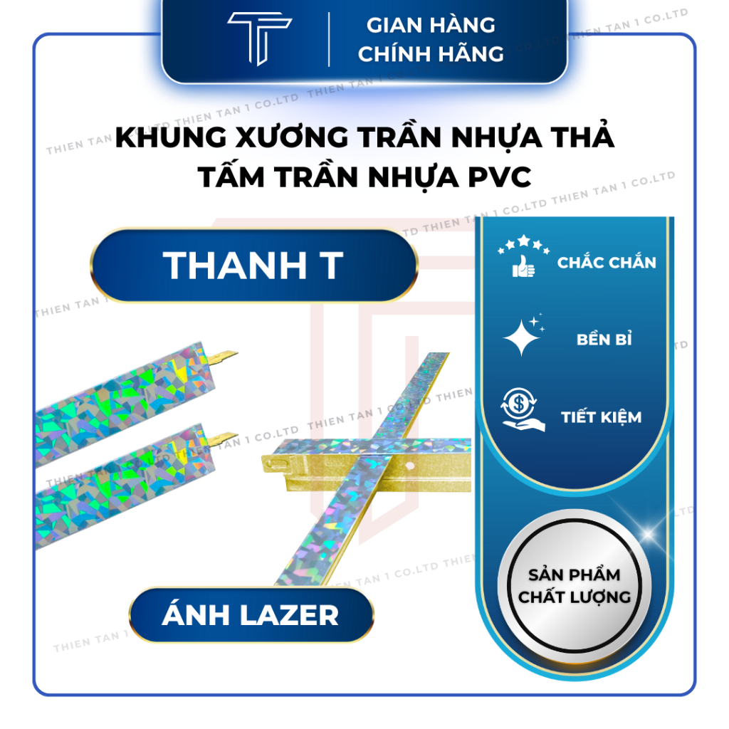 Khung trần nổi thanh T06 T12 ánh kim cho trần nhựa thả, trần la phông ...