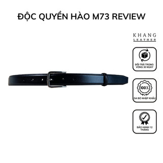 Thắt lưng nam da bò nhập khẩu cao cấp chính hãng mặt khóa gài hợp kim chống gỉ, lỗi 1 đổi 1 ovan menswear