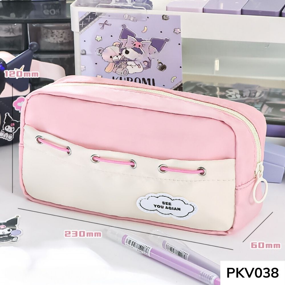 Túi đựng bút phối màu siêu nhiều ngăn màu sắc pastel xinh xắn , chống được nước , phân ngăn tiện lợi PKV036 gagastore