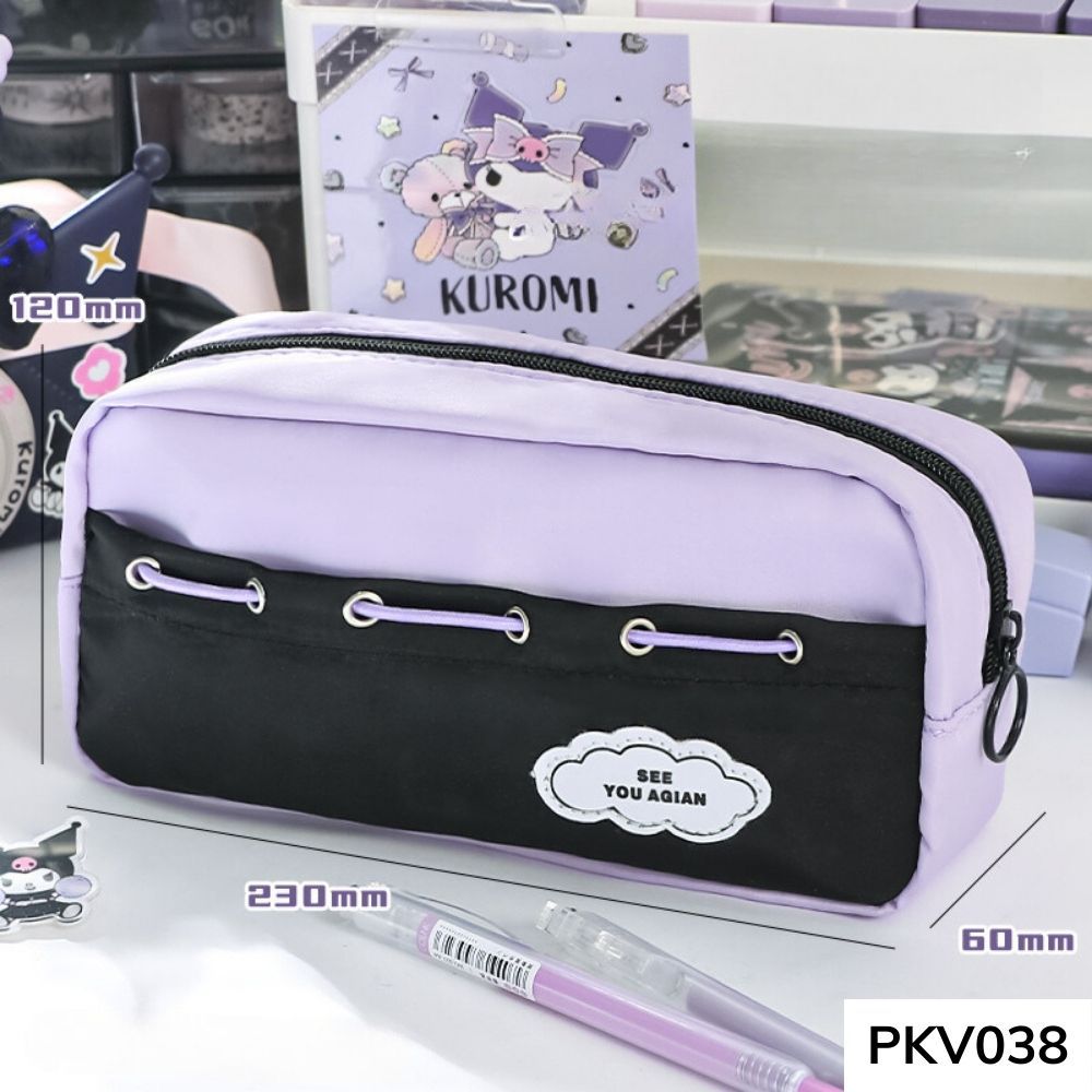 Túi đựng bút phối màu siêu nhiều ngăn màu sắc pastel xinh xắn , chống được nước , phân ngăn tiện lợi PKV036 gagastore