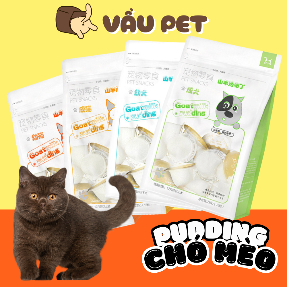 Pudding Sữa Dê Cho Chó Mèo Giàu Đạm Thơm Ngon - Đồ ăn cho Chó mèo Vẩu ...