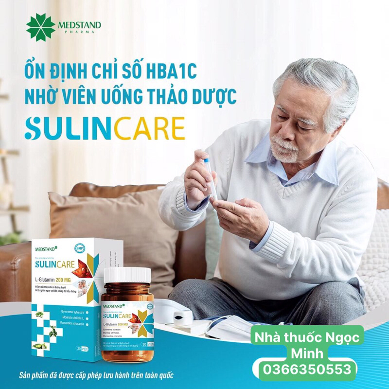 VIÊN SULIN CARE hỗ trợ ổn định đường huyết , hỗ trợ giảm biến chứng ...