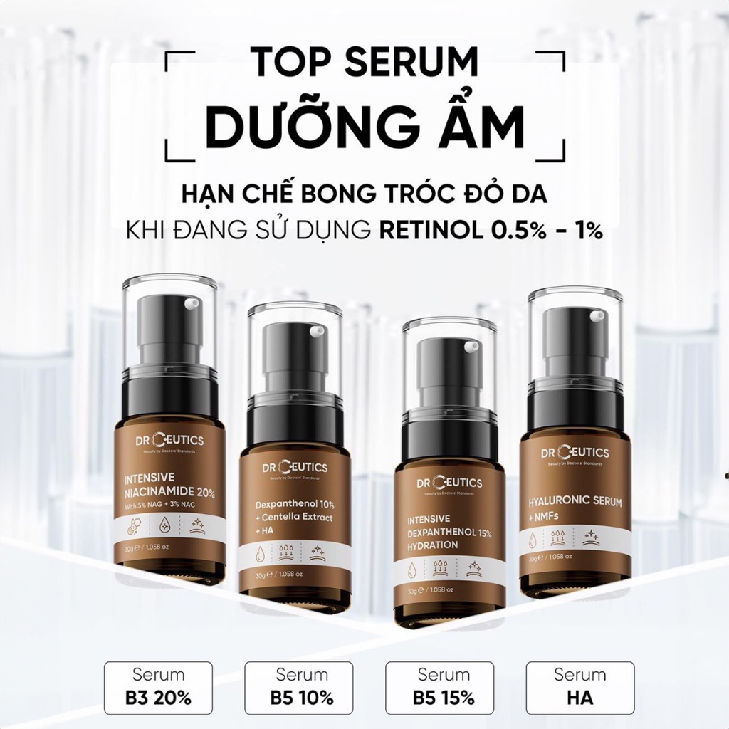 Ảnh Serum Drceutics Vitamin C, HA, AHA, BHA, B5, B3, Zinc Dưỡng Trắng, Giảm Mụn, Phục Hồi, Cấp Ẩm 30ml 3