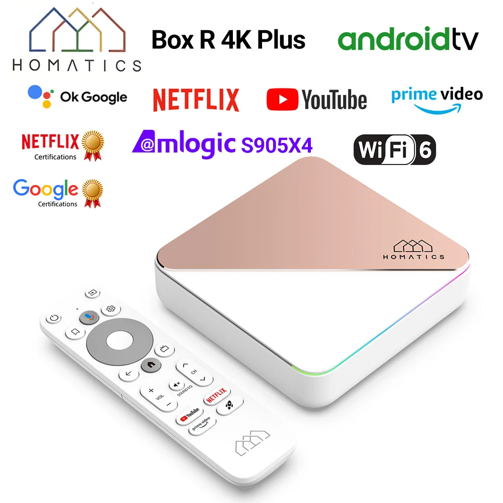 Android TV Box Homatics Box R 4K Plus cấu hình khủng, chứng chỉ Netflix ...