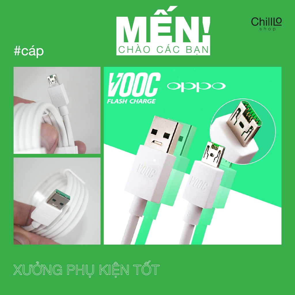 Cáp Sạc VOOC Cổng Micro USB, Dây Cáp Micro-USB Sạc VOOC 3.0 - VOOC ...