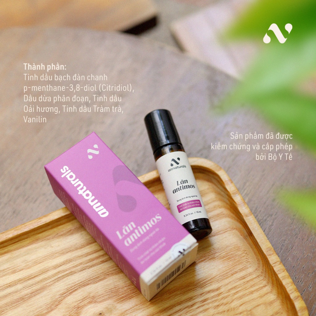 Lăn đuổi muỗi Antimos 10ml | Sử dụng cho cả người lớn và trẻ nhỏ