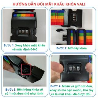 Dây Đai Vali - Dây Đai Ràng Có Khóa Số Cố Đinh Vali Đi Du Lịch Không hộp Libi House Phụ Kiện Du Lịch