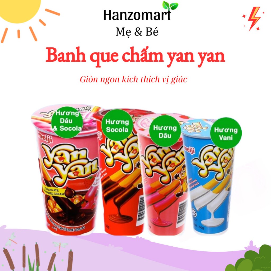 Bánh que chấm Yan Yan Meiji 50g - hanzomart