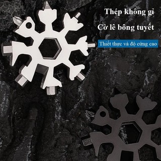 CỜ LÊ ĐA NĂNG HÌNH BÔNG TUYẾT 18 TRONG 1 BỘ 2 CÁI | THÉP KHÔNG GỈ 420 | DỤNG CỤ SỬA CHỮA CẦM TAY