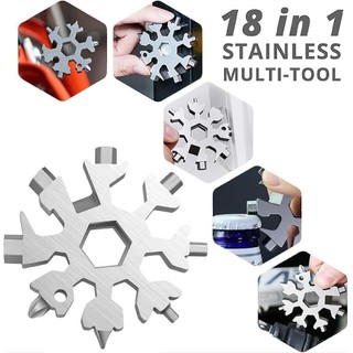 CỜ LÊ ĐA NĂNG HÌNH BÔNG TUYẾT 18 TRONG 1 BỘ 2 CÁI | THÉP KHÔNG GỈ 420 | DỤNG CỤ SỬA CHỮA CẦM TAY