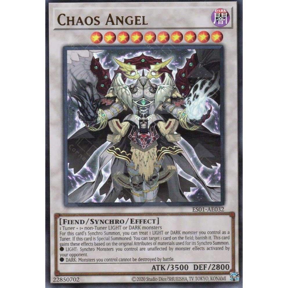 [ AE ] [ OCG Yugioh ] Ultra Rare Lá thẻ bài ES01-AE032 - Chaos Angel ...