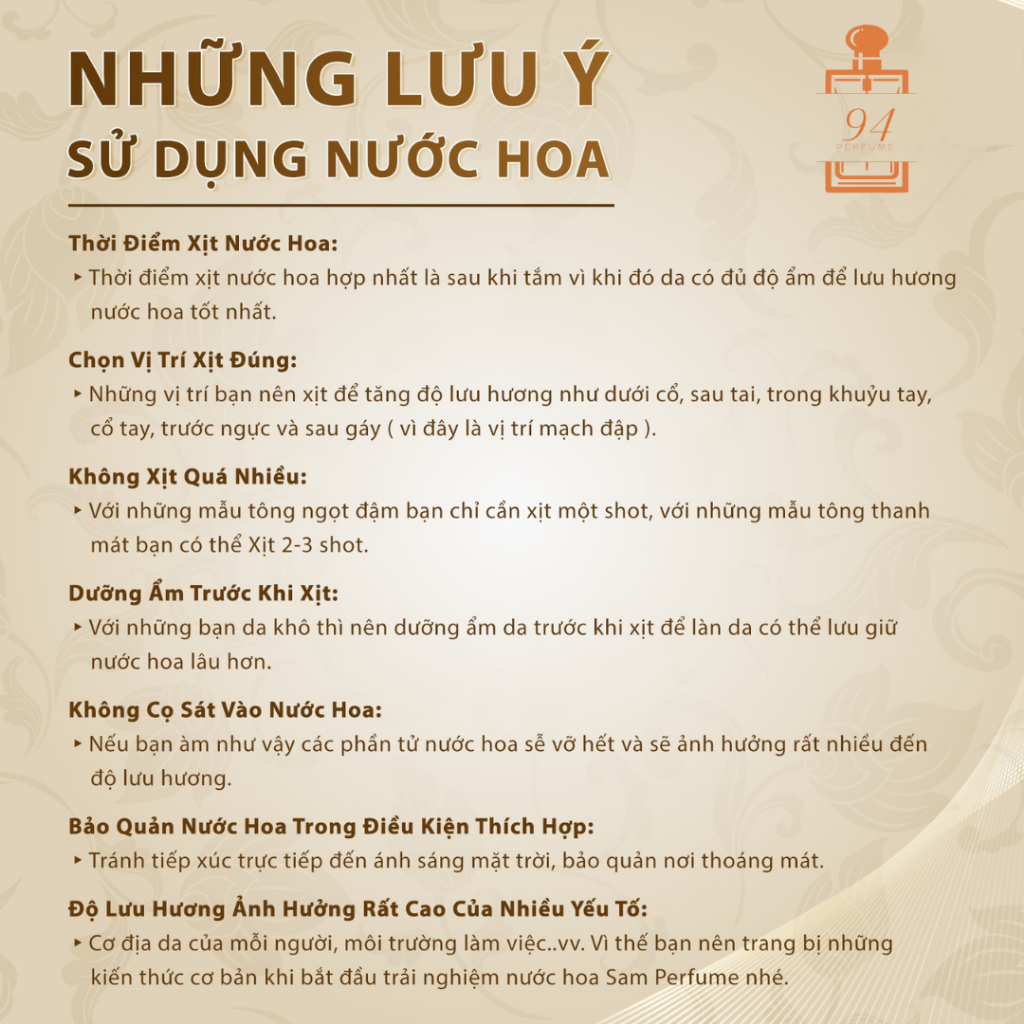 Nước hoa Handmade dành cho Nữ Trẻ Trung Cá Tính Gợi Cảm Lưu Hương Lâu