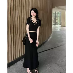 💋 Set áo dây giọt nước + cv dài - Thun 🔥𝐇𝐨𝐚̉ 𝐓𝐨̂́𝐜🔥 𝐌𝐄𝐎𝐈𝐍𝐃𝐀𝐇𝐎𝐔𝐒𝐄 (VUI LÒNG IB MÈO ĐỂ ĐƯỢC TƯ VẤN KÍCH CỠ Ạ)