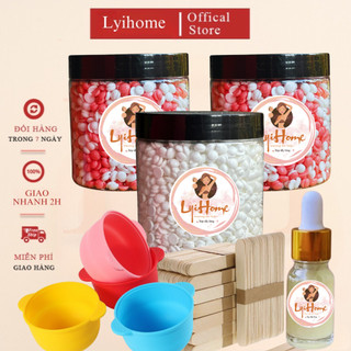 [COMBO CƠ BẢN] Hũ 300g sáp wax lông cap cấp sữa dừa lyihome, sáp wax lông nóng chất dẻo bám lông tốt