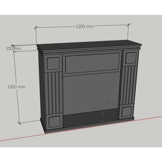 Kệ Lò Sưởi Phong Cách Châu Âu, Khách Đặt Size 1m2 x 30cm x 1m