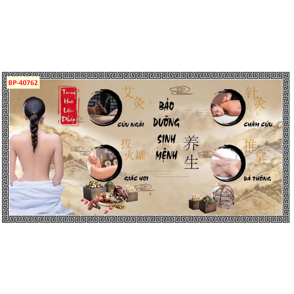 Tranh vải lụa dán tường 3D spa  dưỡng sinh nhiều hình ảnh màu sắc lựa chọn....