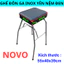 GHẾ ĐÔN GA INOX YÊN NỆM ĐEN LÕM AN TOÀN CHO BÉ