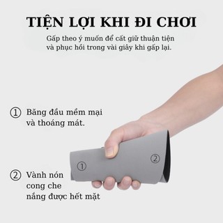 Mũ Chống Nắng UPF50+ Vành Rộng 28.5cm | Mũ Visor Chống UV 99% Gấp Gọn Nữ Đi Biển Du Lịch Ngoài Trời