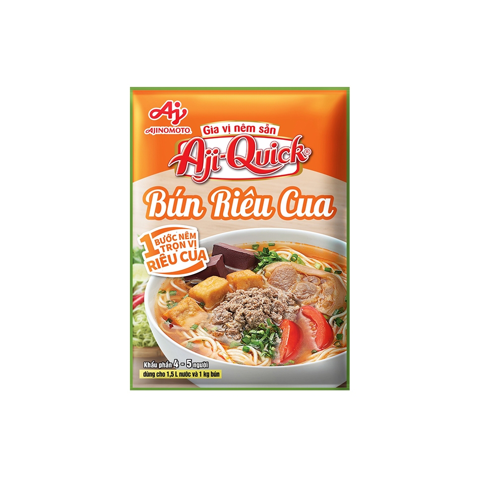 Ảnh Combo 6 Gói Gia Vị Nêm Sẵn Aji-Quick® Bún Riêu Cua 54g/Gói 2