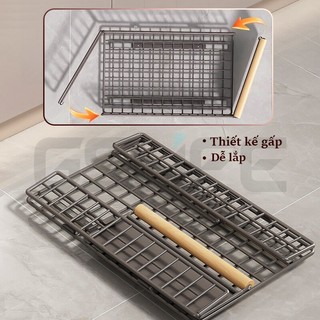 Gslife Giỏ Đựng Đồ Đa Năng Có Ray Trượt-Kệ Để Đồ Tủ Bếp Đa Năng, Thiết Kế Có Thể Gập Lại