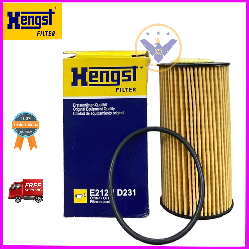 Lọc nhớt Hengst E212H D231 cho xe Nissan Navara 2.3 Turbo 2023 - nay ...