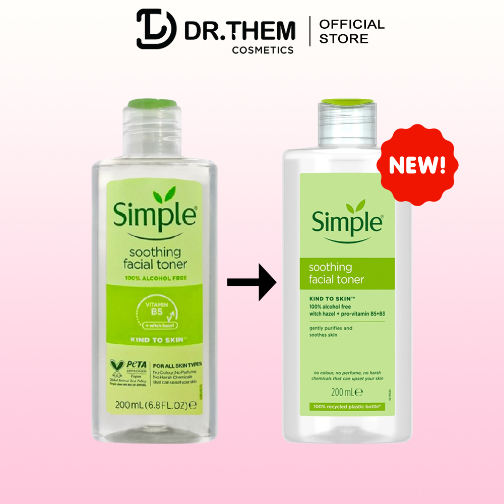 Nước Hoa Hồng Cân Bằng Da Simple Soothing Facial Toner 200ml - Dịu Nhẹ ...