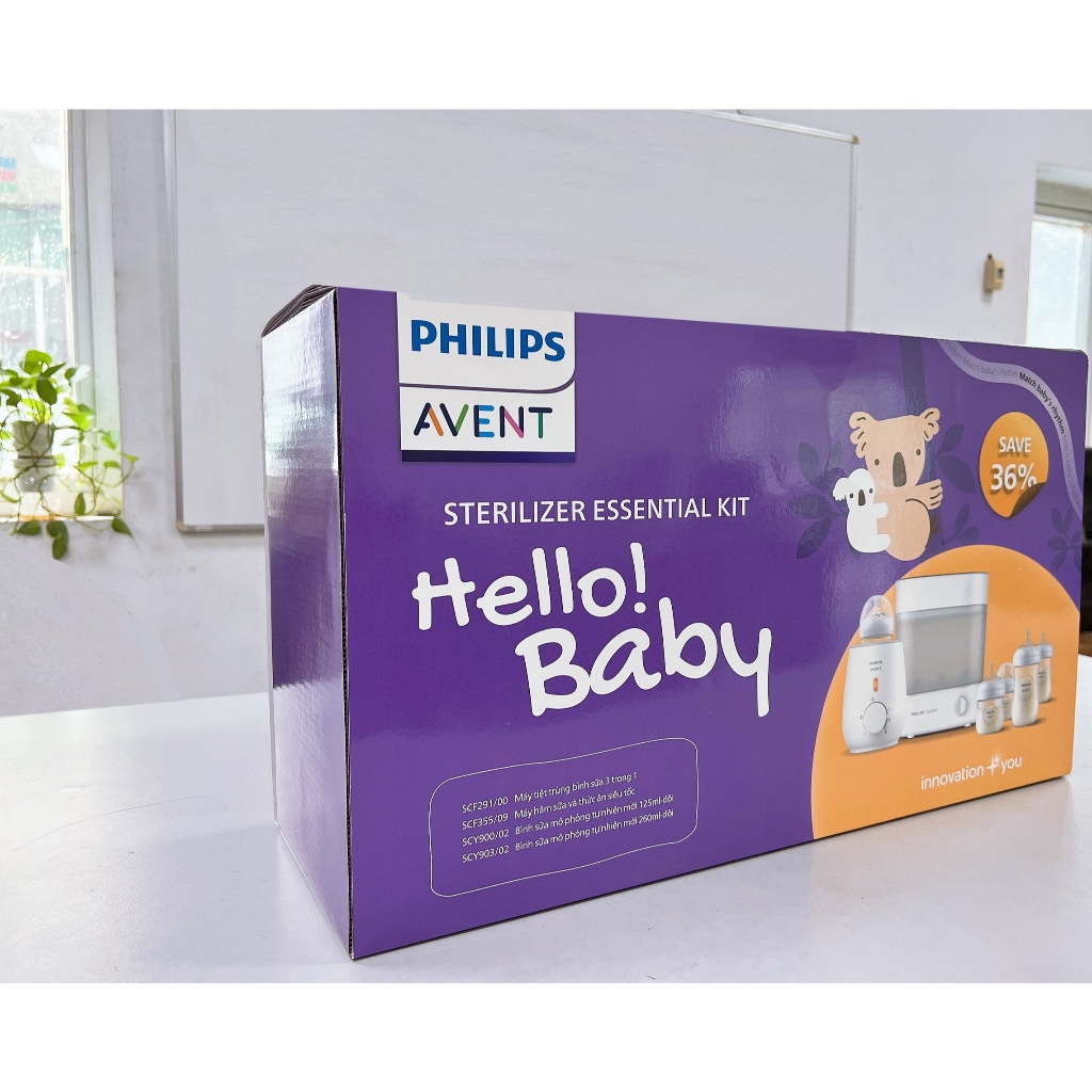 Ảnh Philips Avent Bộ sản phẩm tiệt trùng hâm sữa cao cấp Hello! Baby 3