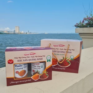 COMBO 1 mắm tép chưng thịt 450g + 1 ruốc tép chưng thịt 300g ( Kèm túi và hộp đựng làm quà tặng)