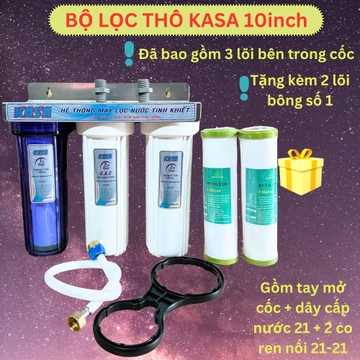 BỘ LỌC THÔ 3 CẤP LỌC ,BỘ LỌC THÔ KASA 10INCH