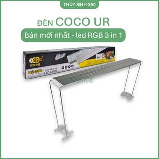 Đèn Coco UR Máng Nhôm - Phiên Bản Mới 2024 - Chip Led RGB 3 in 1, Đỏ Cá Không Đỏ Nước