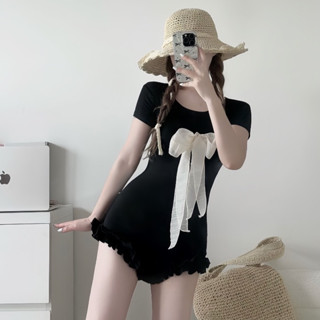 Bikini Swimsuit Tay Hến Đính Nơ TRANGCLOTHING Ren Lụa Dáng Ôm Body Phối ...