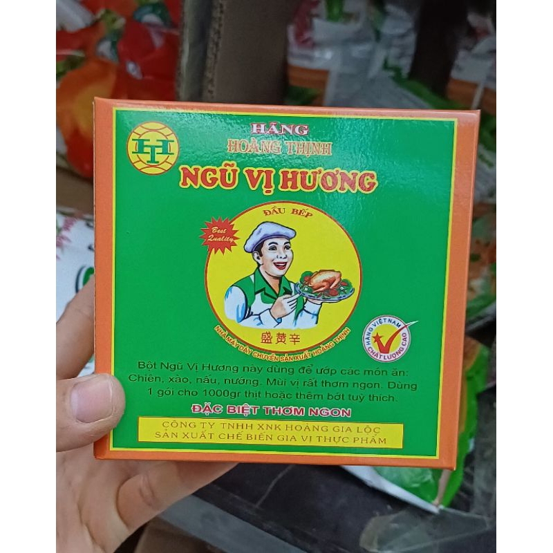 ( Hộp 100 gói) Ngũ vị hương Hoàng Thịnh 3gr