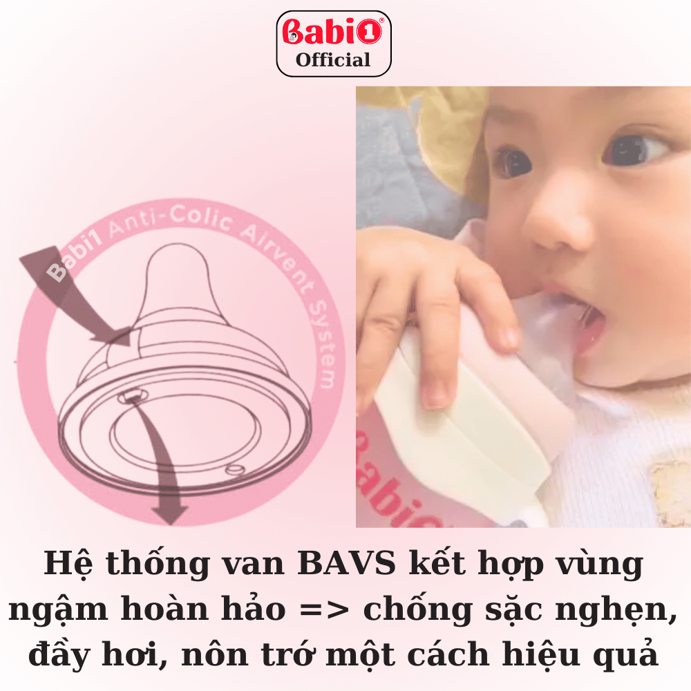 Bình Sữa Cho Bé BABIONE Bình Sữa Sơ Sinh Chống Sặc PPSU Núm Ti Y Khoa Thế Hệ IV Siêu Mềm 90ml