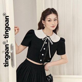 ÁO ĐEN BUỘC NƠ VANESSA TOP TÍ NGOAN (NEWTAG)