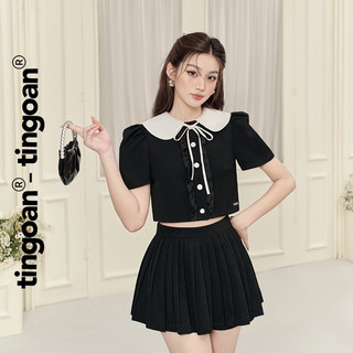 ÁO ĐEN BUỘC NƠ VANESSA TOP TÍ NGOAN (NEWTAG)