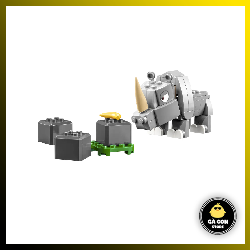 Đồ chơi lắp ráp Super Mario 71420 Rambi the Rhino Expansion Set - Bộ mở ...