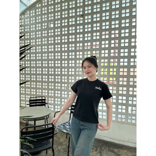 Áo thun Babytee in hình chữ Halev 2 mặt Signature chất Cotton Premium