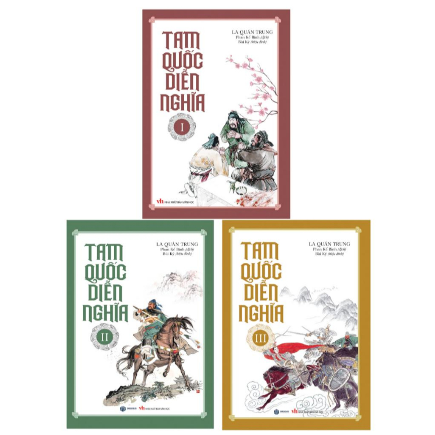 Sách - Combo 3 Cuốn Tam Quốc Diễn Nghĩa - Sách Tiểu Thuyết Văn Học Kinh Điển 2024 - Sbooks Store