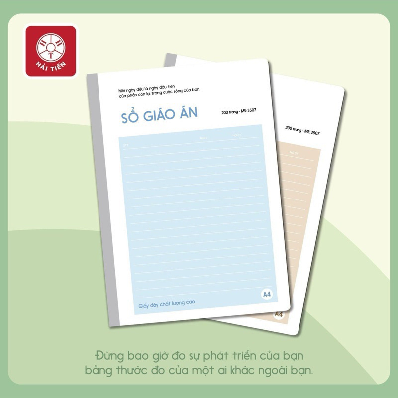 SỔ A4  MAY GÁY BÌA BỒI GIÁO ÁN CAO CẤP MÃ 3644, 200Tr - VPP QUỐC HUY