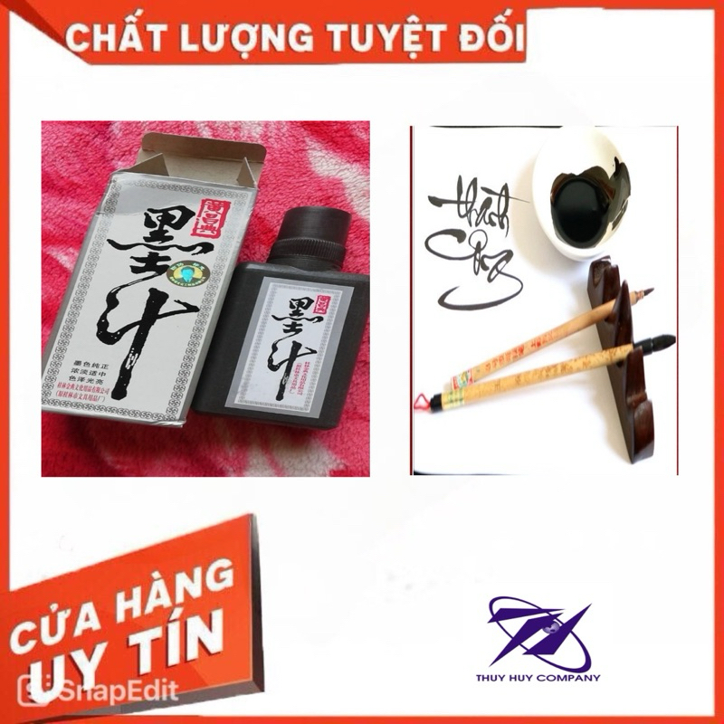 MỰC TÀU 100ML - MỰC BẬT TIM TƯƠNG, TIM CỘT - VIẾT THƯ PHÁP - VPP QUỐC HUY
