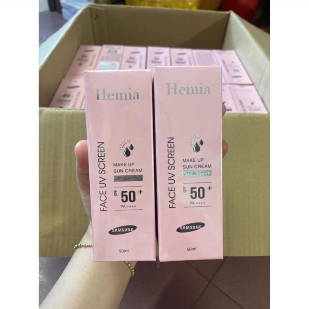 Kem chống nắng hemia hàn quốc, chống nắng nâng tone giá tốt nhất