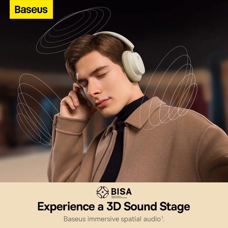 Ảnh Tai nghe Bluetooth chụp tai Baseus Bowie D05 không dây Bluetooth 5.3 chống ồn ANC 70h 3