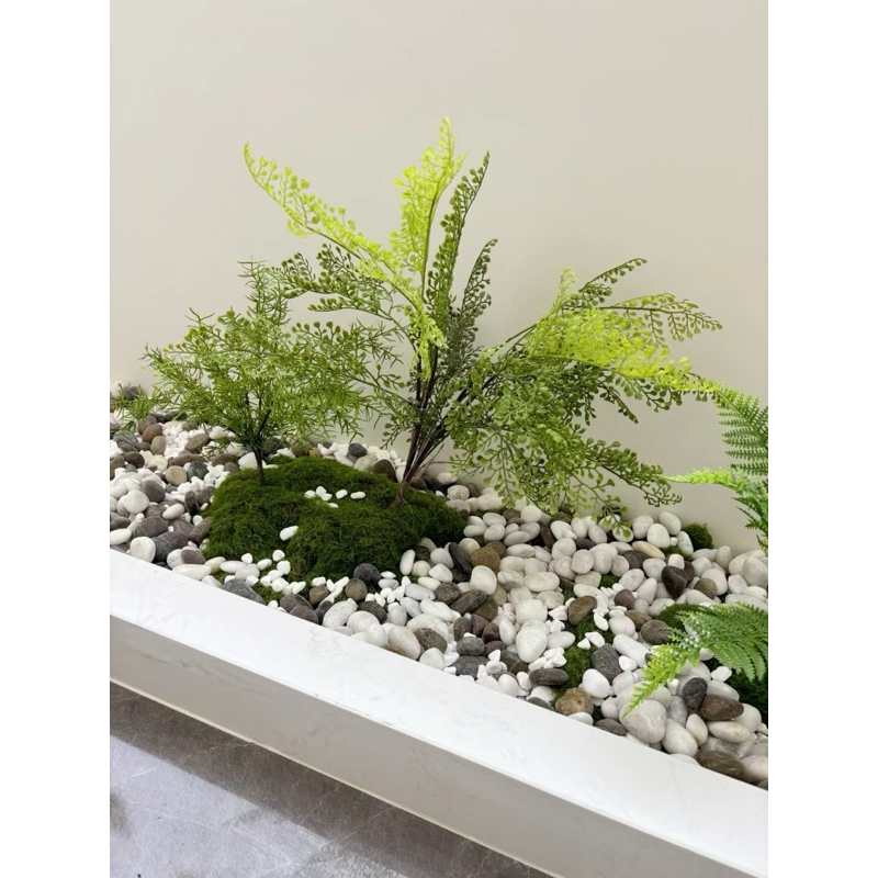 Cỏ xanh gói 100-200g Cỏ rêu sợi nhân tạo phủ chậu cây, trang trí bồn hoa, tường studio S0278