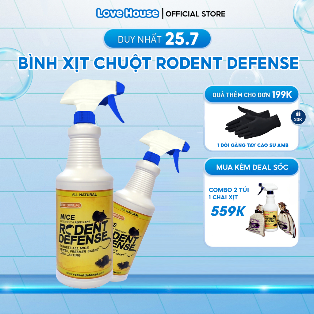 Bình xịt đuổi chuột chính hãng AMB Rodent Defense, chai xịt chống chuột ...