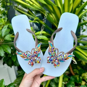 DÉP XỎ NGÓN NỮ GẮN CHARM BỨM LẤP LÁNH MIX CÙNG 18 MÀU ĐẾ CHẤT CAO SU ÊM ÁI