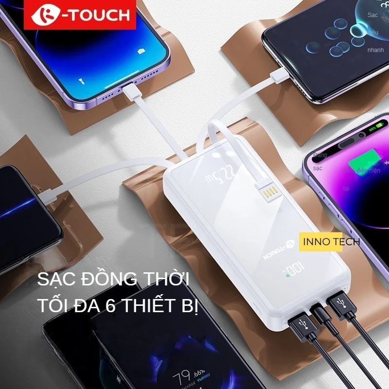 Sạc đồng thời 6 thiết bị