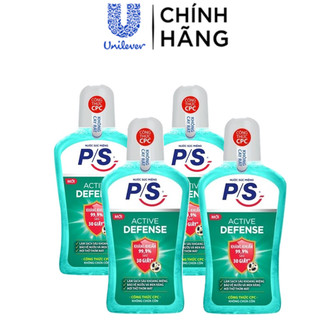 [LIVE] Bộ 2 Nước súc miệng P/S Active Defense 500ml giúp kháng khuẩn 99.9% chỉ sau 30 giây