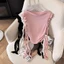 Áo Trễ Vai Ranshi HAI LỚP Thiết Kế Dây Tua Rua Tay Ngắn Cho Nữ Sexy Chất Thun Cotton Mịn Đẹp - RA247